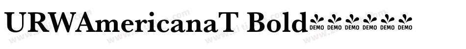 URWAmericanaT Bold字体转换